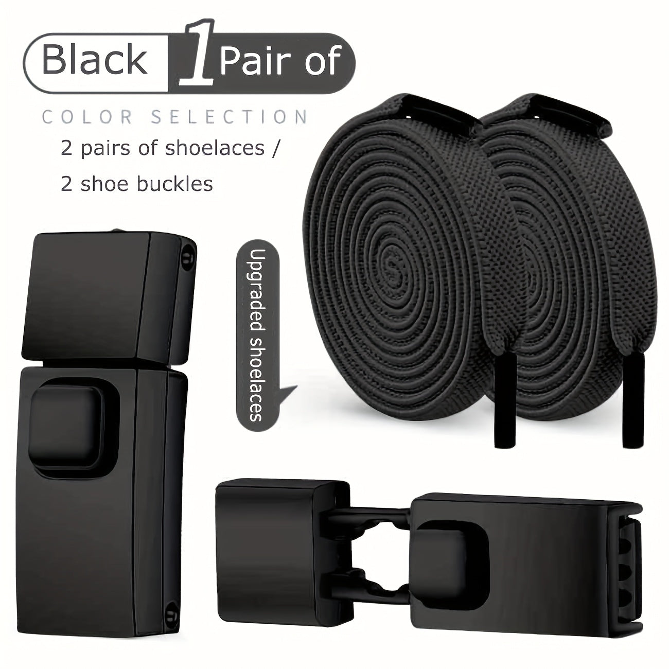 No Tie Shoelaces Set