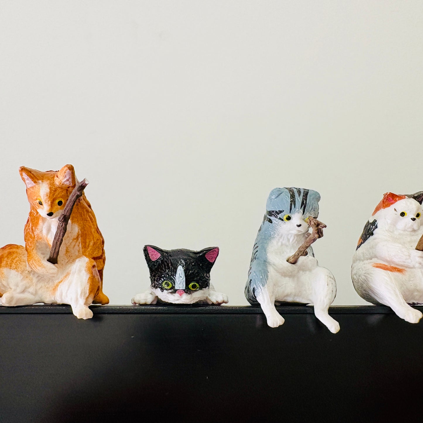 8 Pcs Cat Figurine Set