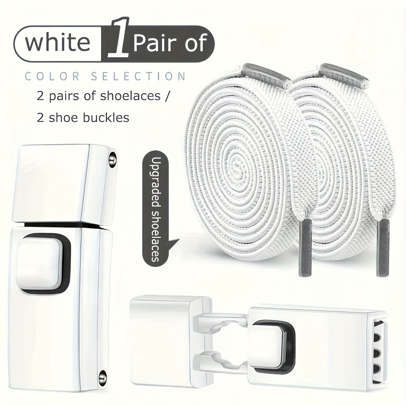 Effortless Quick Lock No-Tie Shoelaces