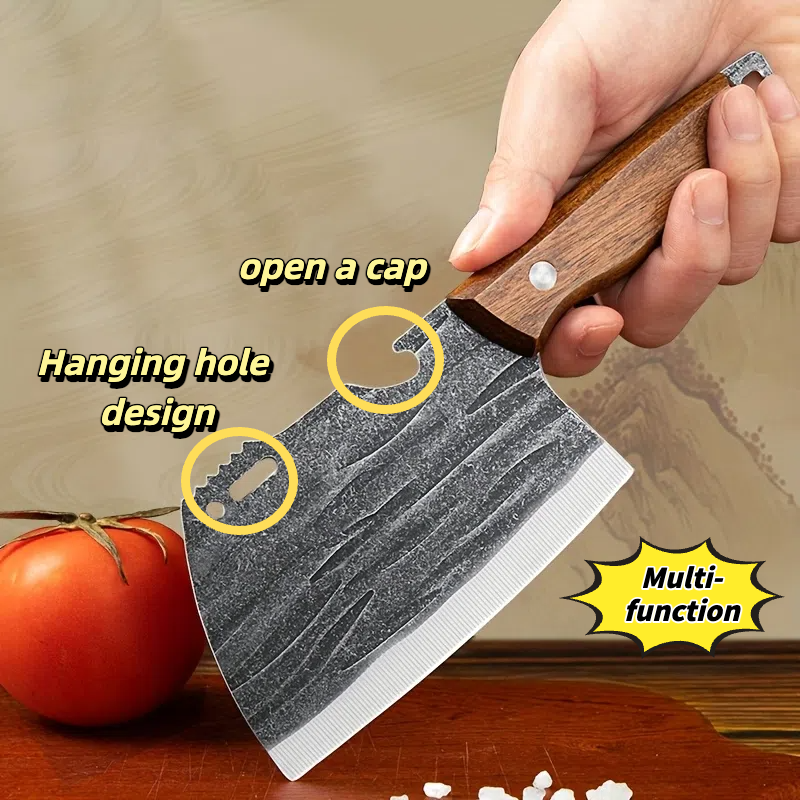 Hand-Forged Multifunction Butcher & Camping Knife