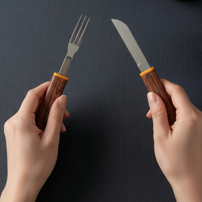 OesenX Interlocking Knife & Fork Set  2-in-1