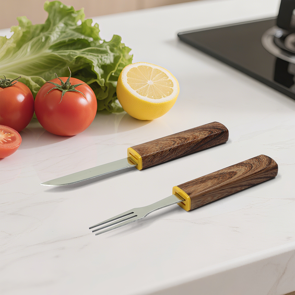 Interlocking 2-in-1 Knife & Fork Set | Portable Cutlery Camping Utensils Set
