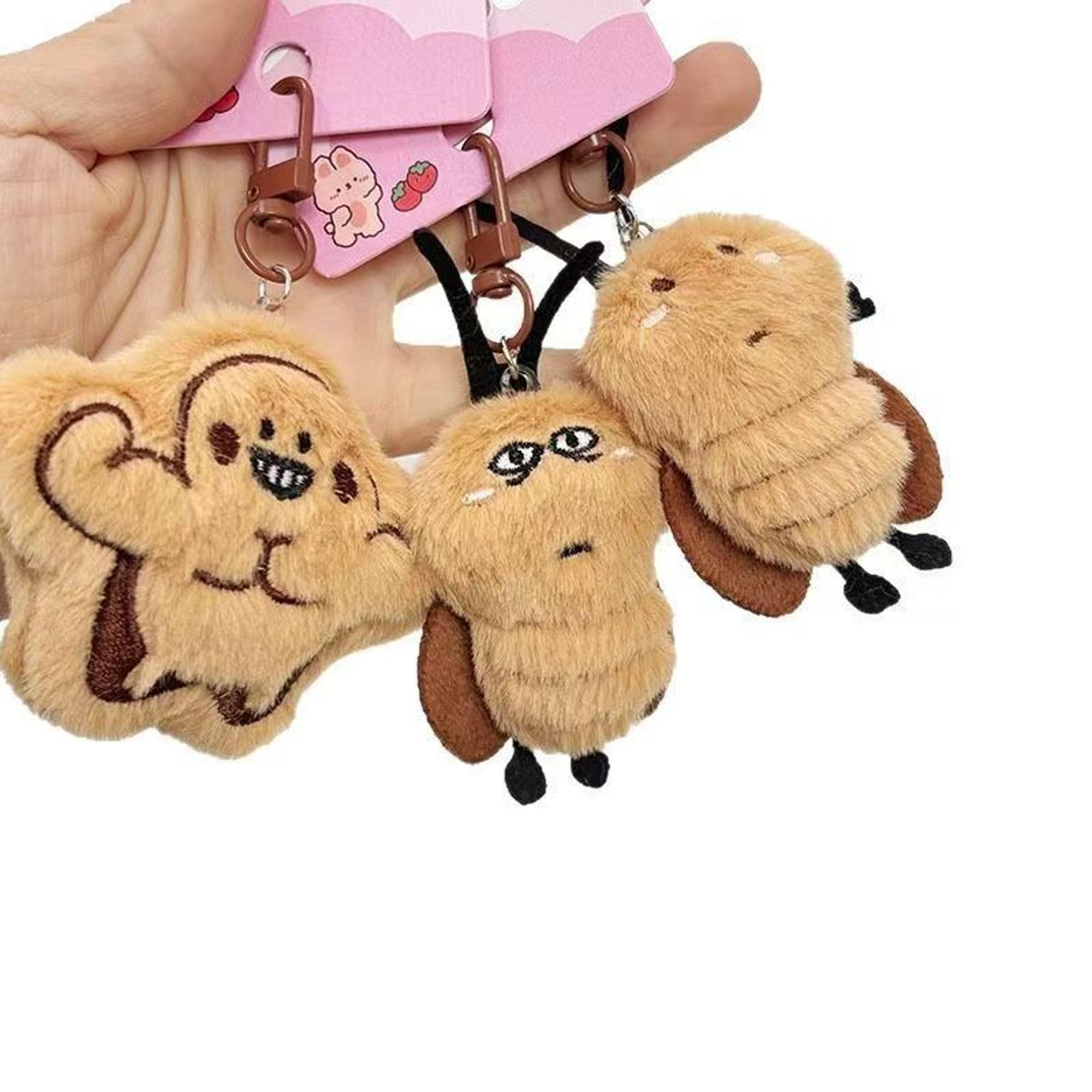 Quirky Friends Plush Keychain Set (Set of 3pcs)