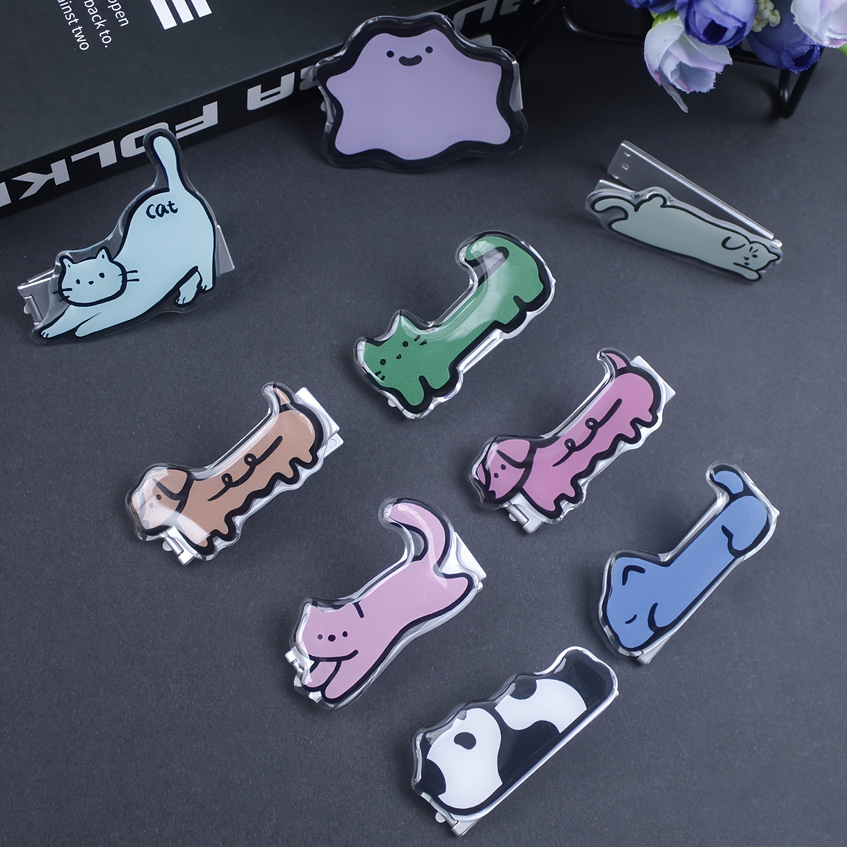 Cute Cat&Panda Clips Phone Stands