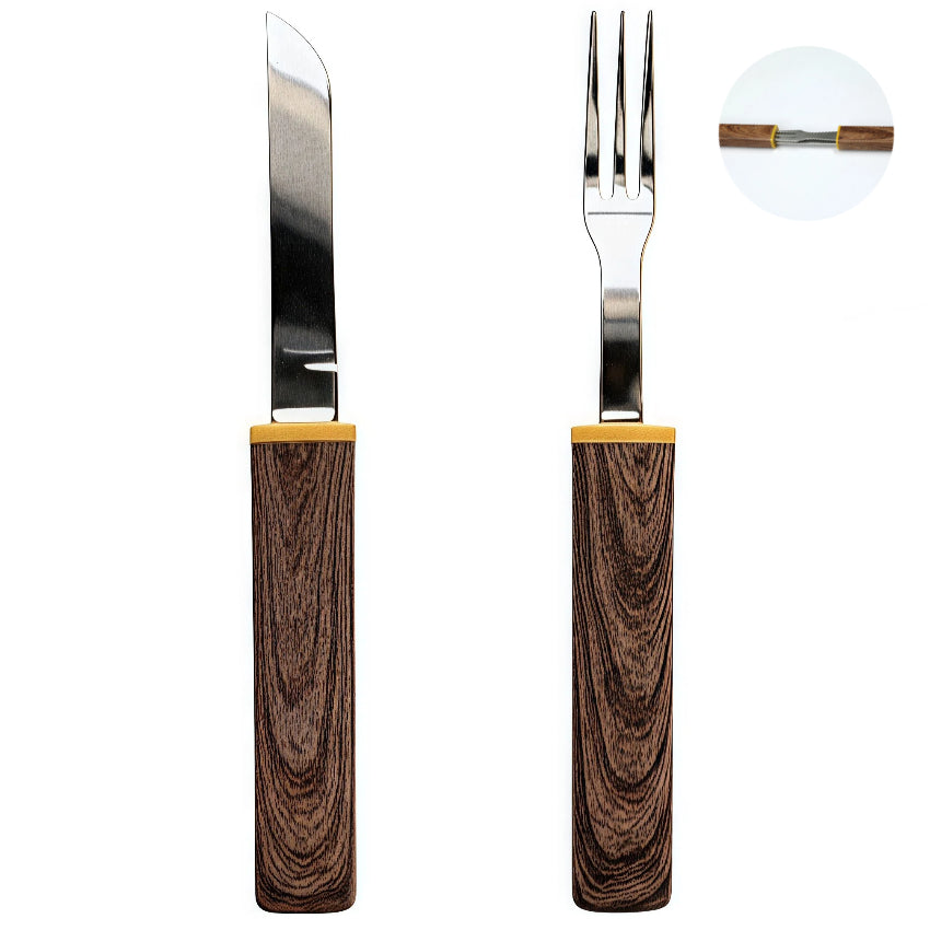 OesenX Interlocking Knife & Fork Set  2-in-1