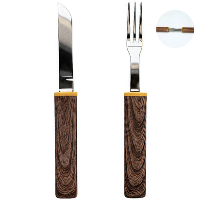 OesenX Interlocking Knife & Fork Set  2-in-1