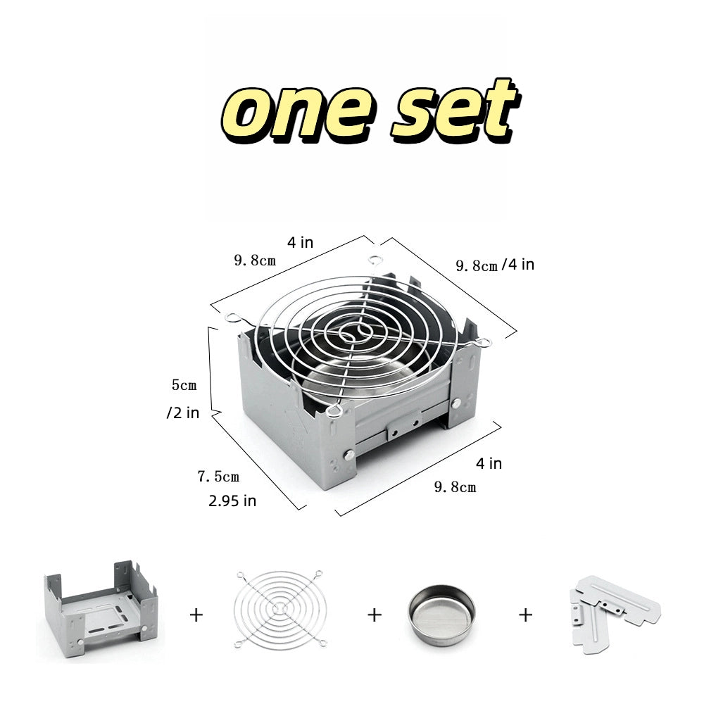 Ultra-Portable Folding Pocket Stove for Camping & Survival