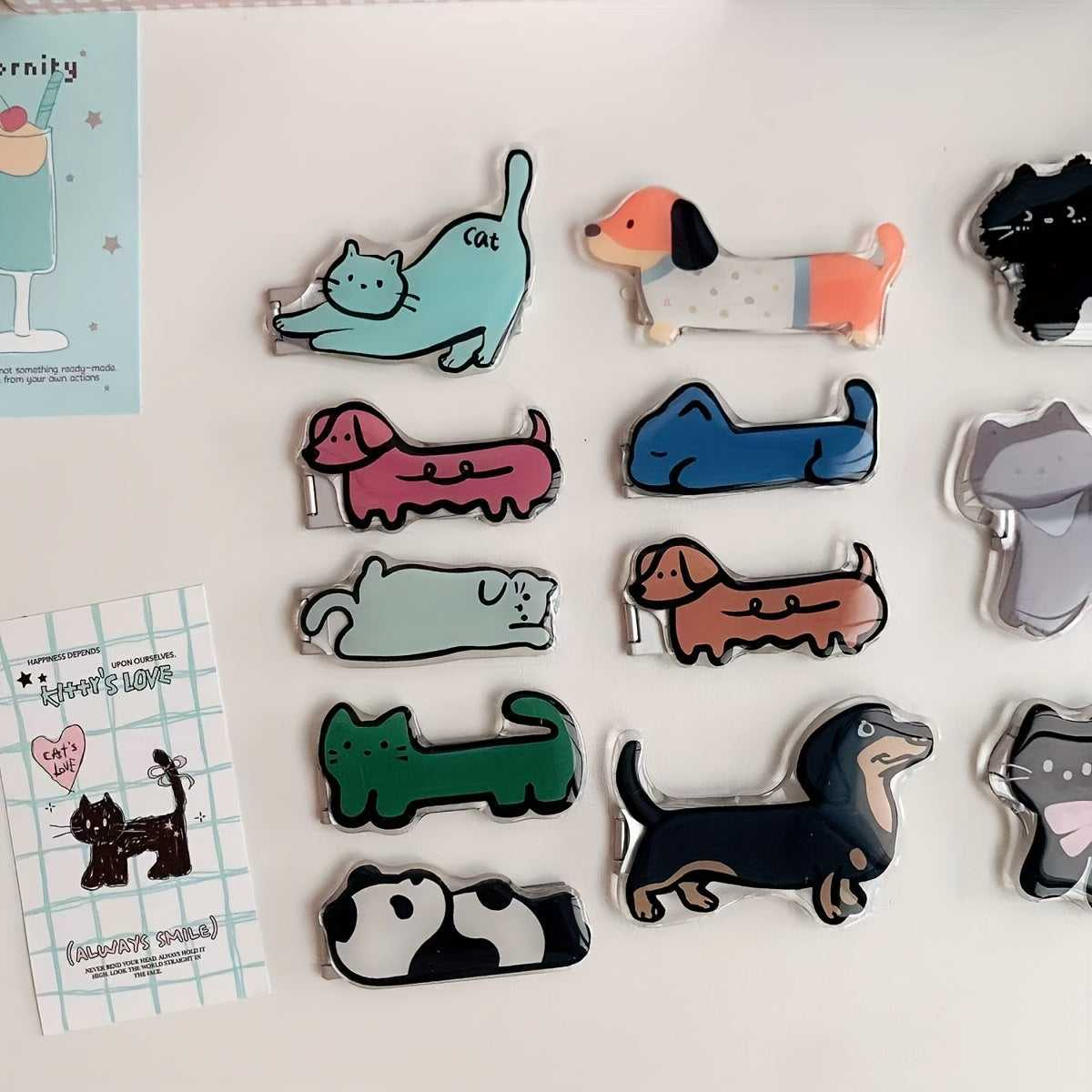Cute Cat&Panda Clips Phone Stands