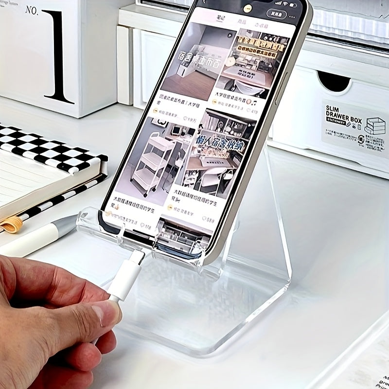 Minimalist Acrylic Phone Stand - Set of 2 (Heart & Star) 2pcs